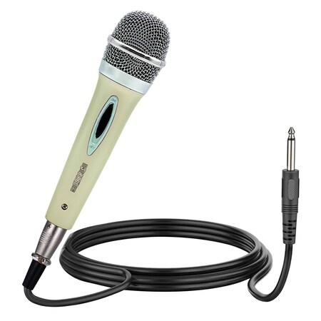5 Core 5 Core Handheld Microphone For Karaoke Singing - Dynamic Cardioid Unidirectional Vocal XLR Mic PM 286 WH